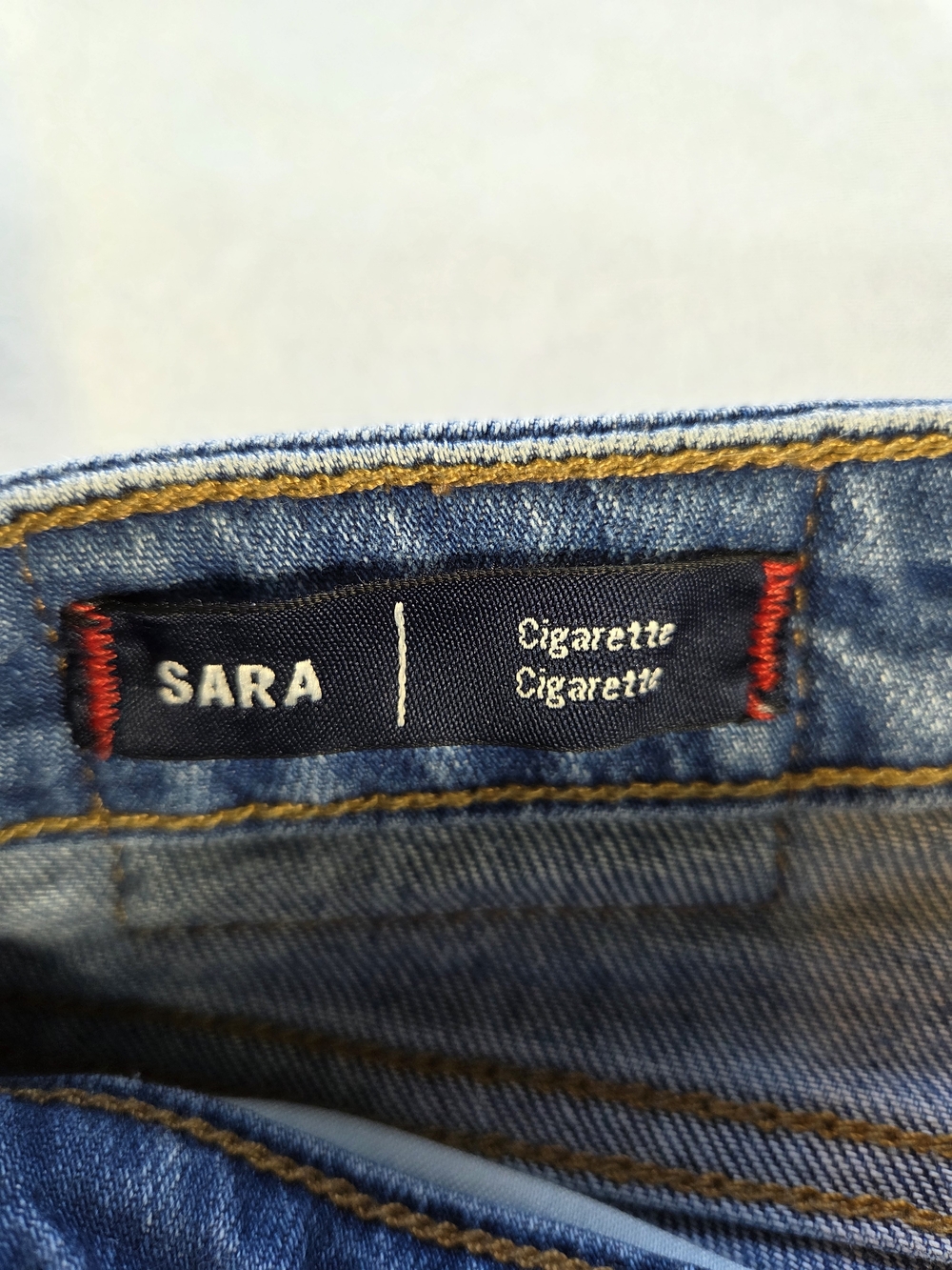 True Religion Sara Cigarette Jeans Womens 31 Distressed Slim Straight Light Wash - Picture 11 of 16
